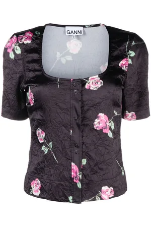 Ganni Bluse mit Print