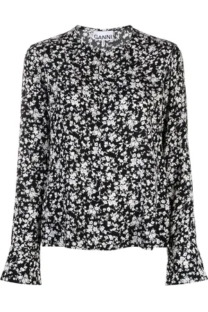 Ganni Bluse mit Print