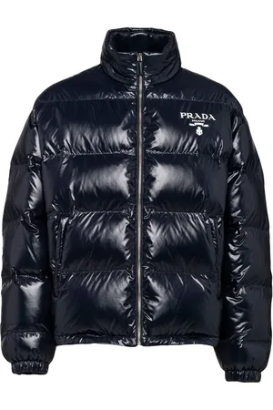 Prada Gefütterte Jacke mit Logo-Print