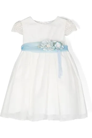Mimilù Maxikleid mit Blumengürtel