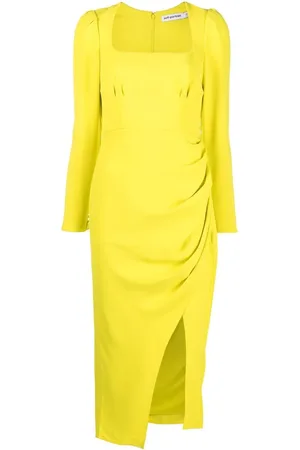 Self-Portrait Midikleid mit Raffung