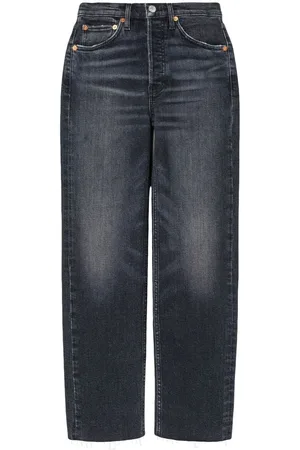 RE/DONE Cropped-Jeans mit hohem Bund