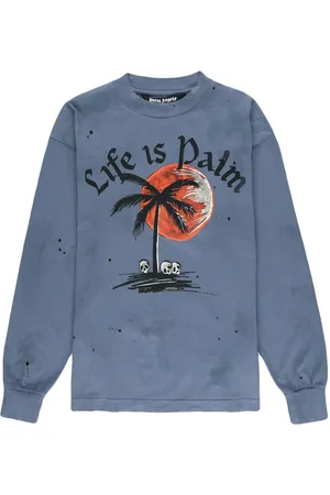 Palm Angels Sweatshirt im Distressed-Look