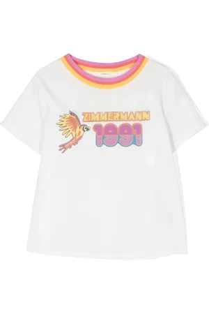 ZIMMERMANN T-Shirt mit Kontrastkragen