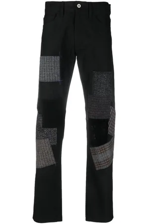JUNYA WATANABE Gerade Jeans mit Patchwork-Detail