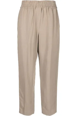 Brunello Cucinelli Hose mit hohem Bund