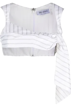 The Attico Cropped-Top mit Knoten