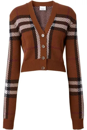Burberry Karierter Cropped-Cardigan