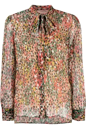 Twin-Set Schluppenbluse mit Animal-Print
