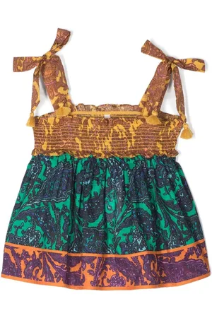 ZIMMERMANN Midikleid mit Kontrasteinsatz