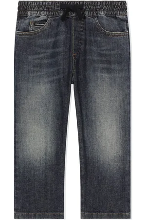 Dolce & Gabbana Straight-Leg-Jeans mit Logo-Applikation