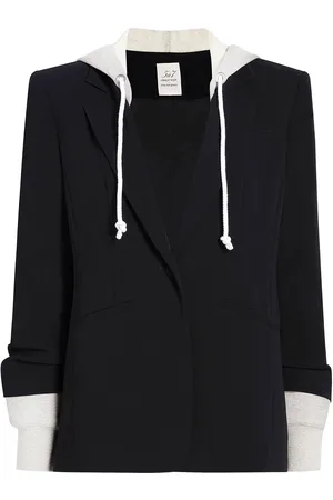 Cinq A Sept Einreihiger Blazer mit Kapuze
