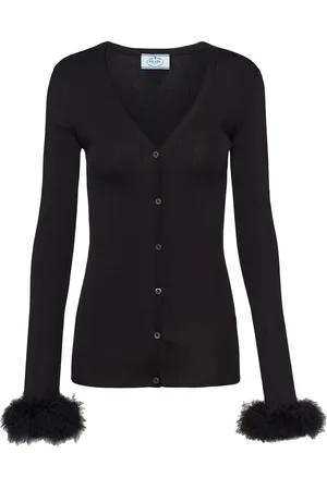 Prada Gerippter Cardigan