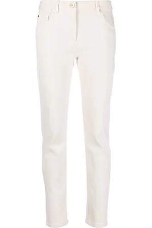 Brunello Cucinelli Straight-Leg-Hose mit Logo-Print