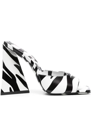 The Attico Devon Sandalen mit Zebra-Print 115mm