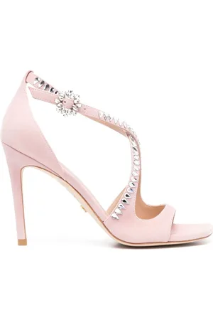 Stuart Weitzman Gilda Sandalen mit Kristallen 110mm