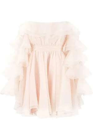 Giambattista Valli Schulterfreies Minikleid mit Rüschen