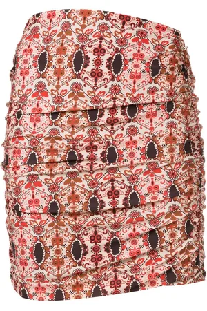 AMIR SLAMA Minirock mit Blumenmuster