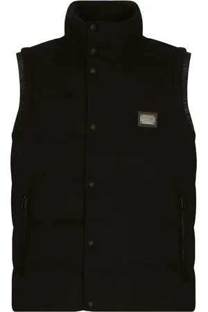 Dolce & Gabbana Gefütterte Weste mit Logo-Schild