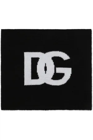 Dolce & Gabbana Intarsia logo wool snood