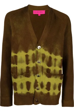 THE ELDER STATESMAN Kaschmircardigan mit Batikmuster
