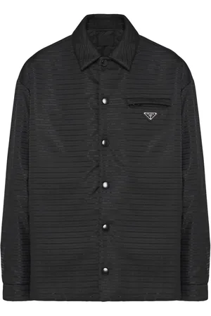 Prada Gefüttertes Hemd mit Logo-Print