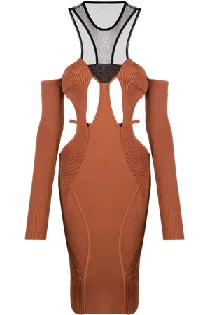 Nensi Dojaka Neckholder-Midikleid mit Cut-Outs