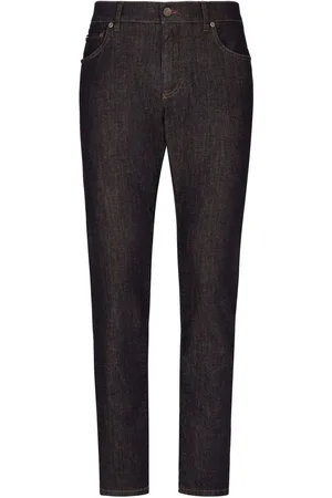 Dolce & Gabbana Slim-Fit-Jeans mit Logo-Applikation