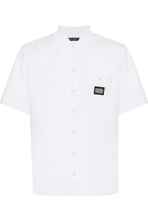 Dolce & Gabbana Bowlinghemd mit Logo-Schild