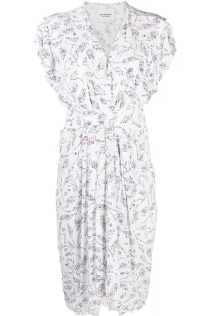 Marant Etoile Kleid mit abstraktem Print