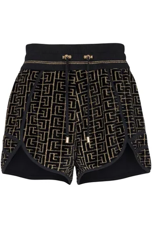 Balmain Laufshorts mit Monogrammmuster