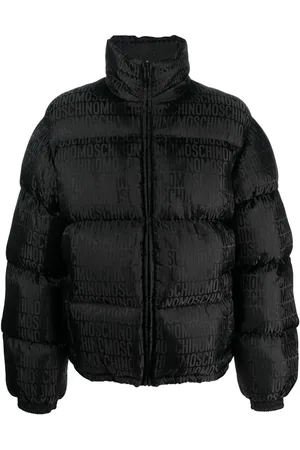 Moschino Gefütterte Jacke mit Logo-Print
