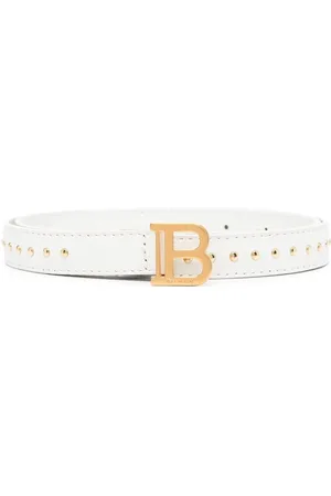 Balmain Gürtel - Eyelet-detail logo-buckle belt