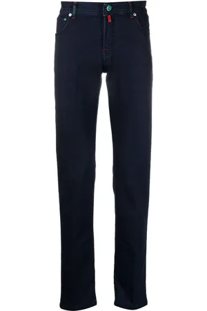 Kiton Tief sitzende Slim-Fit-Jeans