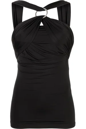 The Attico Neckholder-Kleid mit Rüschen