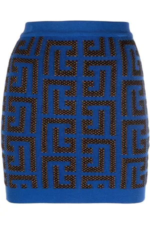 Balmain Minirock mit Muster