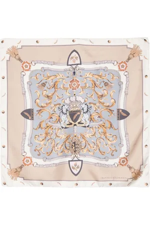 ASPINAL OF LONDON Seidenschal mit Logo-Print