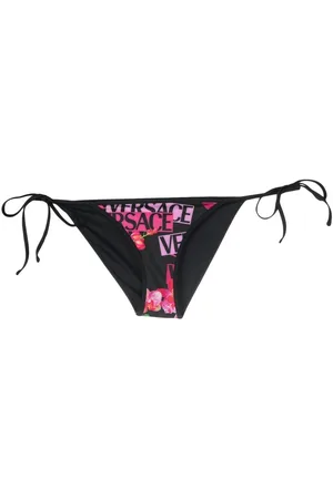VERSACE Bikinihöschen mit Blumen-Print