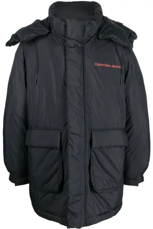 Calvin Klein Kapuzenparka mit Logo-Print
