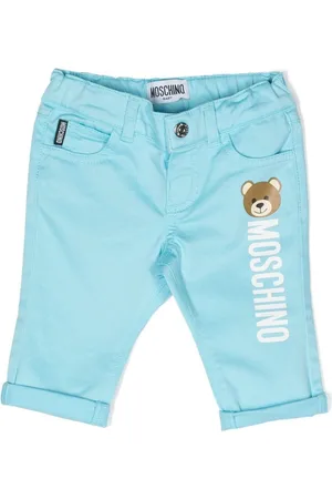 Moschino Teddy Bear logo print trousers