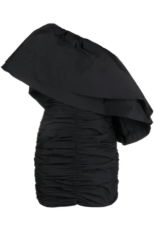 ROTATE Taft One-Shoulder-Minikleid