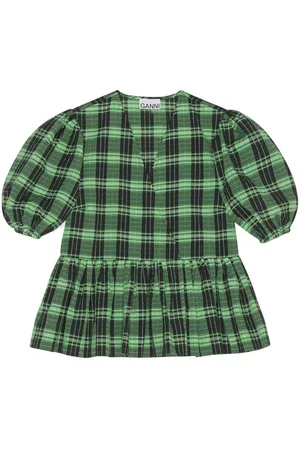 Ganni Karierte Bluse