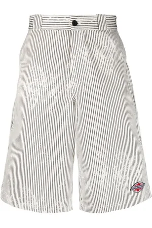 Heron Preston Gestreifte Shorts aus Canvas