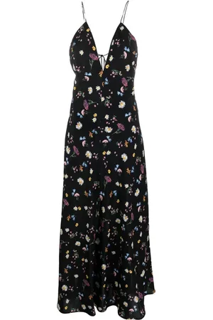 Stella McCartney Maxikleid aus Seide mit Blumen-Print