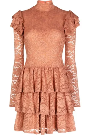 Caroline Constas Minikleid aus Spitze mit Rüschen
