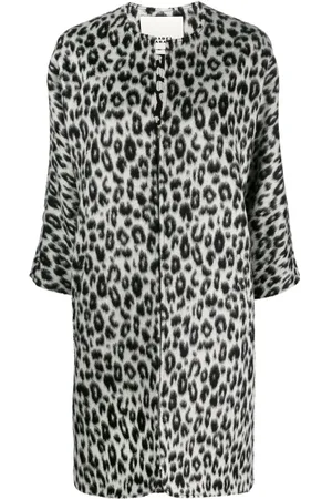 Isabel Marant Ometia Mantel mit Leoparden-Print