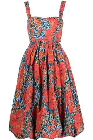 ULLA JOHNSON Kleid mit Herzausschnitt