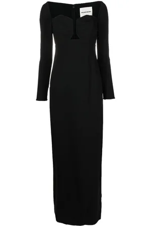 Roland Mouret Langärmeliges Maxikleid
