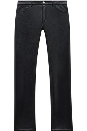 Courrèges Gerade Reedition Hose aus Vinyl
