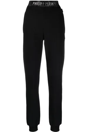Philipp Plein Damen Jogginghosen - Logo-waistband track pants